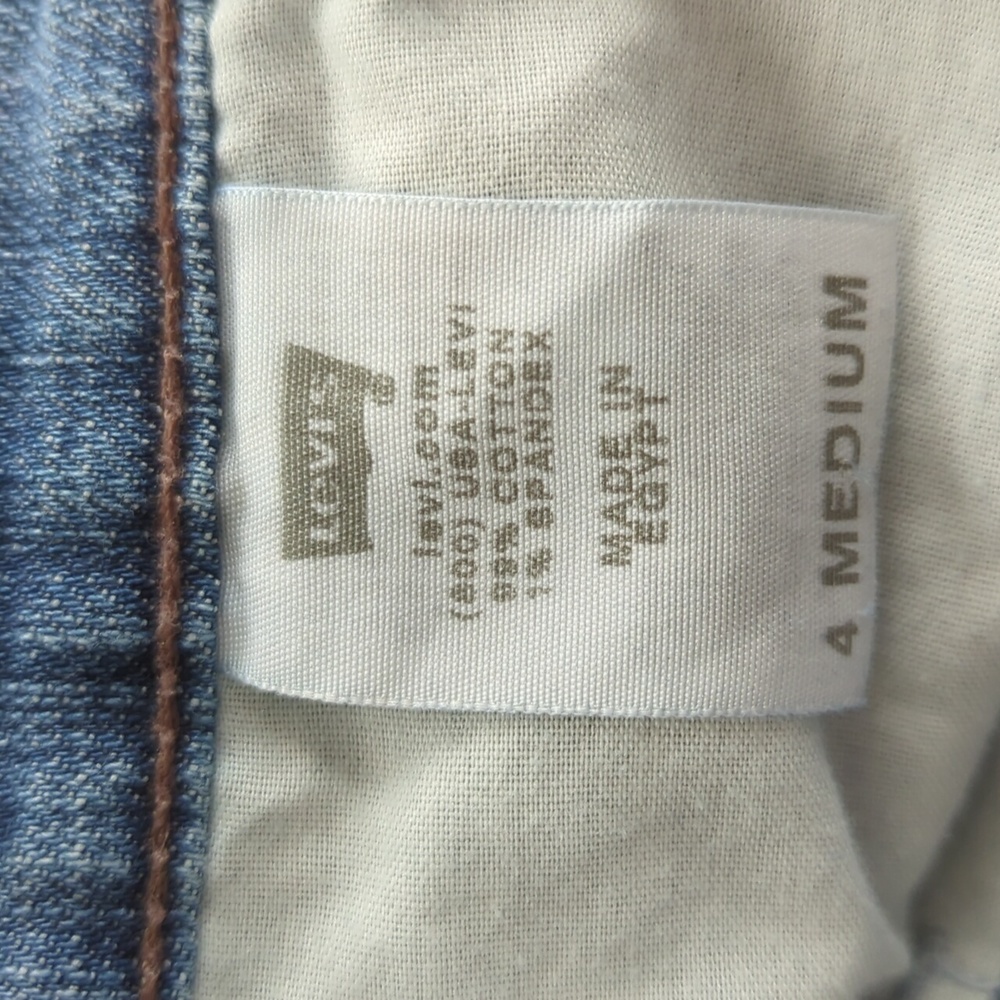 Levi's 515 Boot Cut Jeans 4M Blue Pockets - Picture 4 of 16